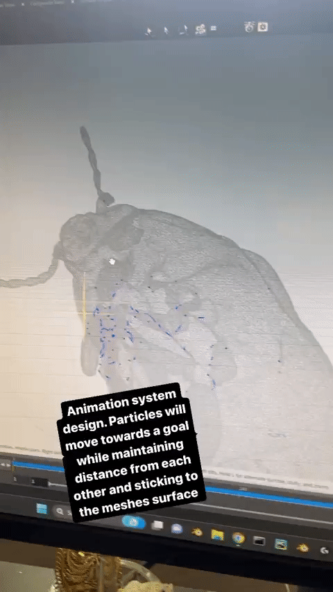 Bug Particle Flocking