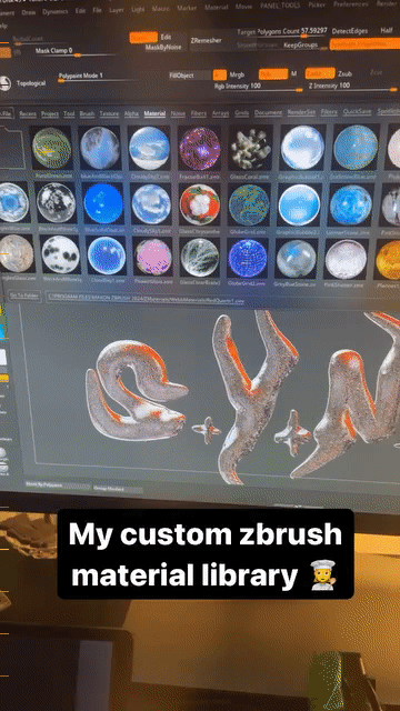 Custom ZBrush Library